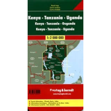 Freytag &amp; Berndt Kenya, Tanzánia, Uganda térkép 1:2 000 000 Freytag térkép AK 21 térkép