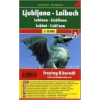 Freytag &amp; Berndt Ljubljana térkép, 1:10 000 City Pocket vízhatlan Freytag térkép 2010