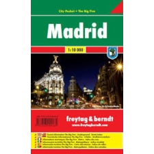 Freytag &amp; Berndt Madrid, 1:10 000 City Pocket vízhatlan Freytag térkép PL 106 CP térkép