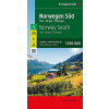 Freytag & Berndt Norvégia térkép 1 Dél-Norvégia-Oslo-Bergen-Stavanger, Norvégia autós térkép 1:250 000 Freytag térkép 2023.