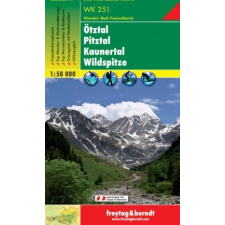 Freytag &amp; Berndt WK 251 Ötztal, Pitztal, Kaunertal, Wildspitze turistatérkép 1:50 000 térkép