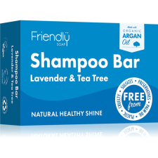 FRIENDLY SOAP Natural Shampoo Bar Lavender and Tea Tree természetes szappan hajra 95 g sampon