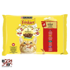  Friskies Macskaeledel 4x85g Marha + Csirke + Kacsa + Bárány alutasakos macskaeledel