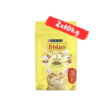 Friskies Marhás száraz macskaeledel 2x10kg macskaeledel