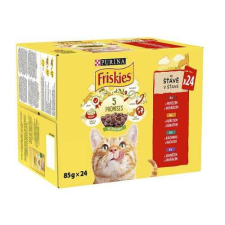 Friskies Multipack 24x85g marhahús, csirke, bárány, kacsa szószban macskaeledel