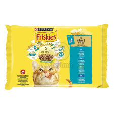 Friskies nedves macskaeledel szószban - lazaccal, tonhallal, szardíniával, tőkehallal 4 x 85 g macskaeledel