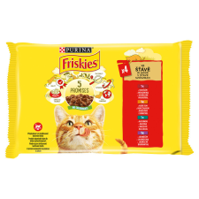 FRISKIES Szószban csirke marha bárány kacsa nedves macskaeledel 4x85g macskaeledel