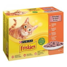 Friskies Szószban Csirkével, Kacsával, Lazaccal, Pulykával nedves macskaeledel 12x85 g macskaeledel
