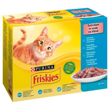 Friskies Szószban halas nedves macskaeledel – 4×85 g macskaeledel