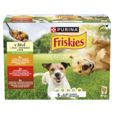  Friskies válogatás nedves kutyaeledel aszpikban 12 x (4 x 85 g) kutyaeledel