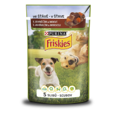 Friskies VitaFit Adult Alutasakos kutyaeledel, Bárány és Sárgarépalé, 20 x 100 g kutyaeledel