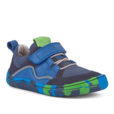Froddo – Átmeneti gyerekcipő - barefoot, bőr – kék, zöld 26