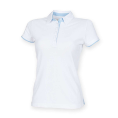 FRONT ROW FR201 LADIES CONTRAST POLO SHIRT 2XL