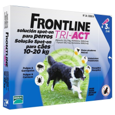 Frontline Tri-Act rácsepegtető oldat kutyáknak 10-20 kg-os kutyáknak élősködő elleni készítmény kutyáknak