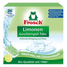 Frosch Mosogatógép tabletta frosch zöldcitrom 26db/csomag fr-4013 tisztító- és takarítószer, higiénia