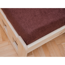  Frottír sötétbarna lepedő 180x200 cm lakástextília