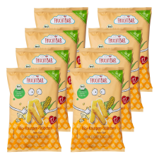 FRUCHTBAR Bio Extrudált kukorica snack sajttal 12hó+ 8x30g bébiétel