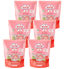 FRUCHTBAR Bio Reggeli szívek zabbal, eperrel, szőlővel és almával 12hó+ 6x125g bébiétel