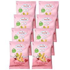 FRUCHTBAR Bio Ropogós rudak eperrel, kukoricával és kölessel 12hó+ 8x30g bébiétel