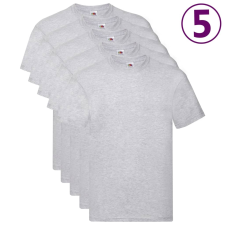 Fruit of the Loom 5 db S-s méretű szürke pamutpóló munkaruha
