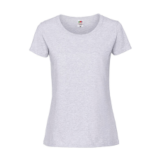 Fruit of the Loom Csomag akciós póló (minimum 3 db) Női póló Rövid ujjú Fruit of the Loom Lady-Fit Ringspun Premium T - S, Hamuszürke