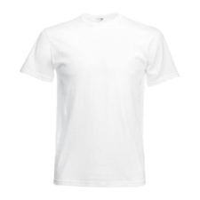 Fruit of the Loom F01 rövid ujjú póló ORIGINAL T SCREEN STARS, White - 2XL férfi póló