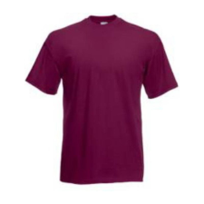 Fruit of the Loom F02 kereknyakú, rövid ujjú póló VALUEWEIGHT T, Burgundy - L férfi póló