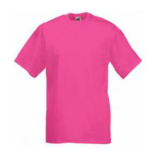 Fruit of the Loom F02 kereknyakú, rövid ujjú póló VALUEWEIGHT T, Fuchsia - M férfi póló