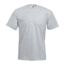 Fruit of the Loom F02 kereknyakú, rövid ujjú póló VALUEWEIGHT T, Heather Grey férfi póló