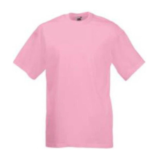 Fruit of the Loom F02 kereknyakú, rövid ujjú póló VALUEWEIGHT T, Light Pink