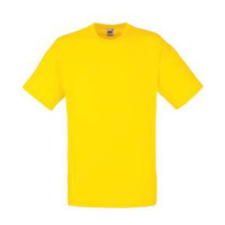 Fruit of the Loom F02 kereknyakú, rövid ujjú póló VALUEWEIGHT T, Yellow - XL férfi póló