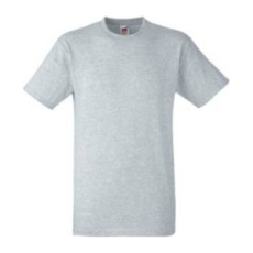 Fruit of the Loom F05 unisex rövid ujjú póló, HEAVY T, Heather Grey - M