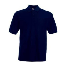 Fruit of the Loom F22 galléros piké póló 65/35, Deep Navy - 3XL férfi póló