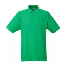 Fruit of the Loom F22 galléros piké póló 65/35, Kelly Green - 3XL férfi póló