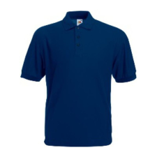 Fruit of the Loom F22 galléros piké póló 65/35, Navy - 2XL férfi póló