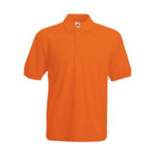 Fruit of the Loom F22 galléros piké póló 65/35, Orange - L férfi póló