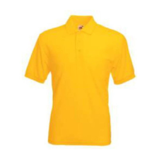 Fruit of the Loom F22 galléros piké póló 65/35, Sunflower - 3XL férfi póló