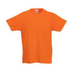 Fruit of the Loom F37 környakas gyerek póló, Kids Valueweight T, Orange - 9/11