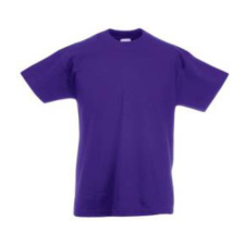 Fruit of the Loom F37 környakas gyerek póló, Kids Valueweight T, Purple gyerek póló