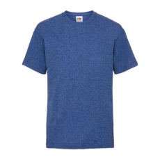 Fruit of the Loom F37 környakas gyerek póló, Kids Valueweight T, Retro Heather Royal - 14/15