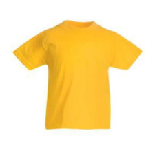 Fruit of the Loom F37 környakas gyerek póló, Kids Valueweight T, Sunflower gyerek póló