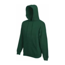 Fruit of the Loom F44 kapucnis pulóver, HOODED SWEAT, Bottle Green férfi pulóver, kardigán