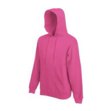 Fruit of the Loom F44 kapucnis pulóver, HOODED SWEAT, Fuchsia - XL férfi pulóver, kardigán