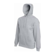 Fruit of the Loom F44 kapucnis pulóver, HOODED SWEAT, Heather Grey - L