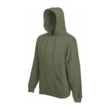 Fruit of the Loom F44 kapucnis pulóver, HOODED SWEAT, Olive - L férfi pulóver, kardigán