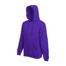 Fruit of the Loom F44 kapucnis pulóver, HOODED SWEAT, Purple - 2XL férfi pulóver, kardigán