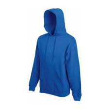 Fruit of the Loom F44 kapucnis pulóver, HOODED SWEAT, Royal Blue - 2XL férfi pulóver, kardigán
