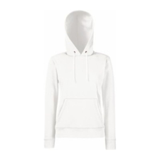 Fruit of the Loom F81 kapucnis Női pulóver, LADY-FIT HOODED SWEAT, White női pulóver, kardigán