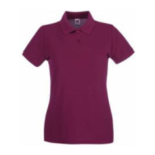 Fruit of the Loom FN01 Női galléros póló, LADY FIT PREMIUM POLO, Burgundy női póló