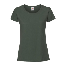 Fruit of the Loom FN56 kereknyakú Női póló, LADIES 195 ICONIC T, Bottle Green - M